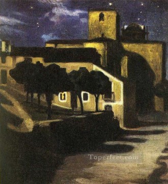 ディエゴ・リベラ Painting - アビラの夜景 1907 ディエゴ・リベラ